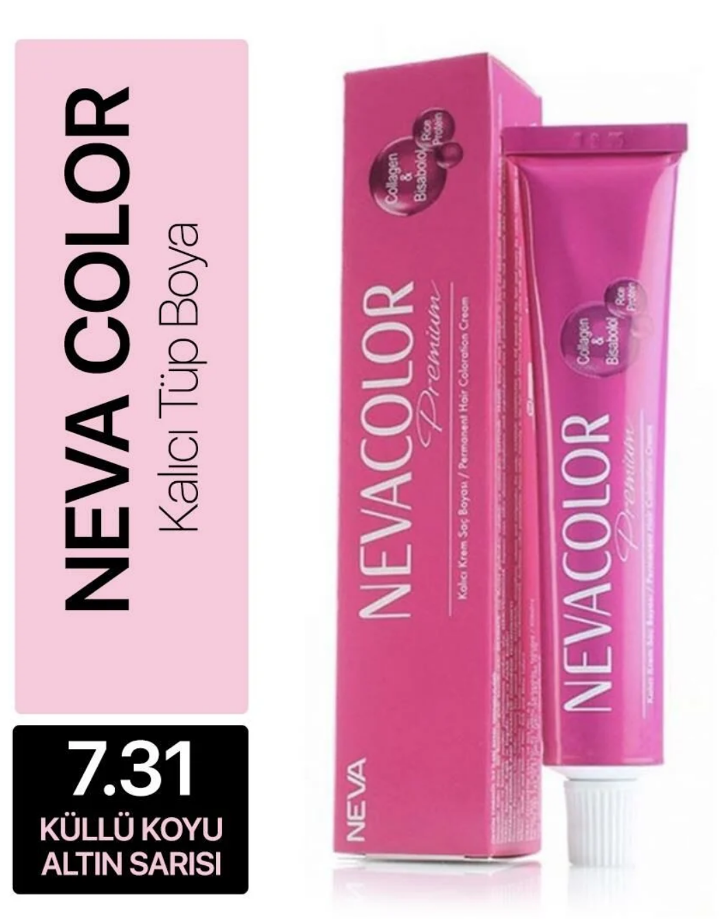 Nevacolor Saç Boyası 7.31 Küllü Koyu Altın SarısıNeva