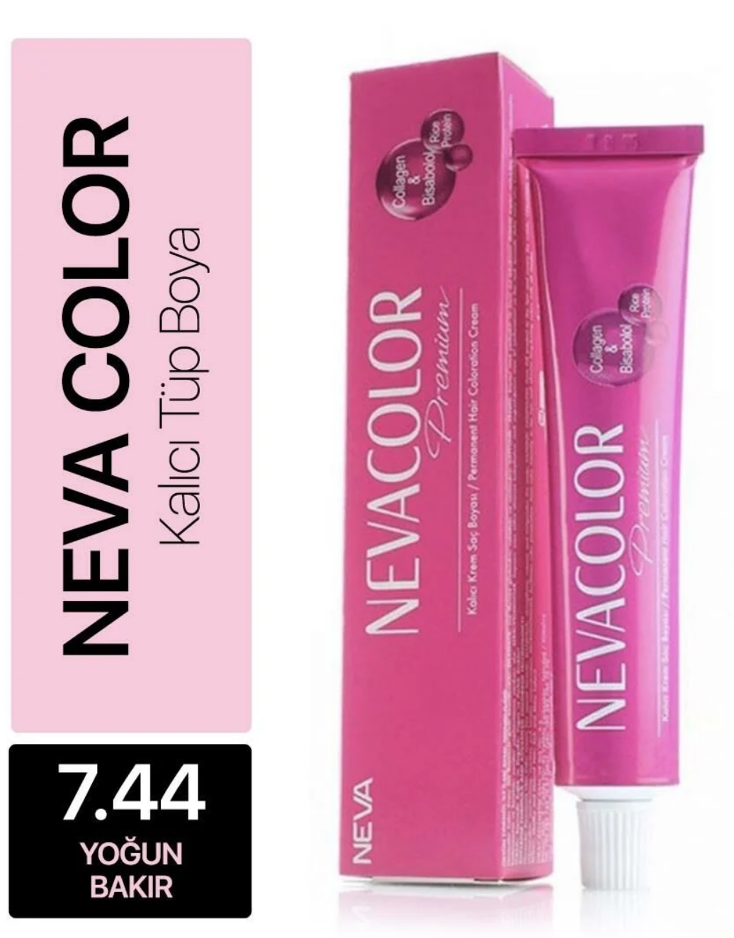 Nevacolor Saç Boyası 7.44 Yoğun BakırNeva