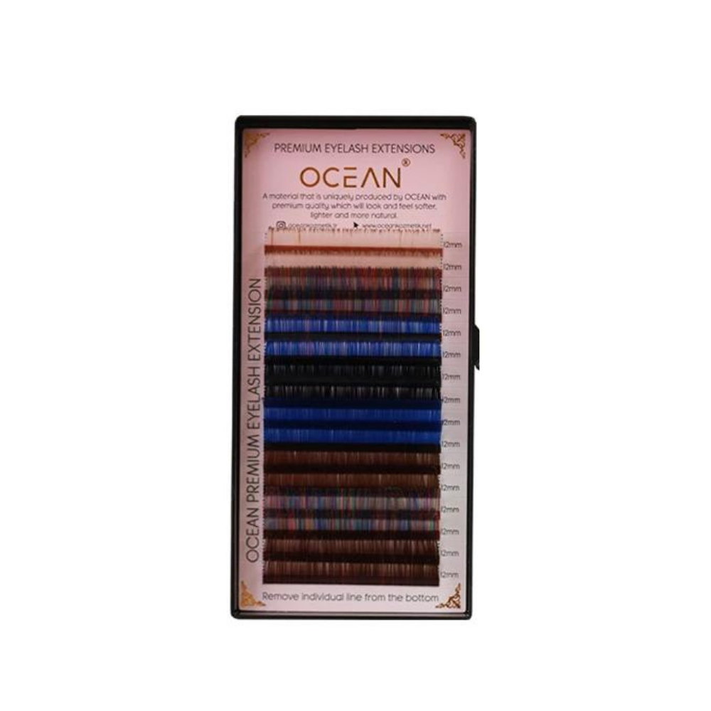 Ocean İpek Kirpik 0.07D Renkli Mix 1503Ocean