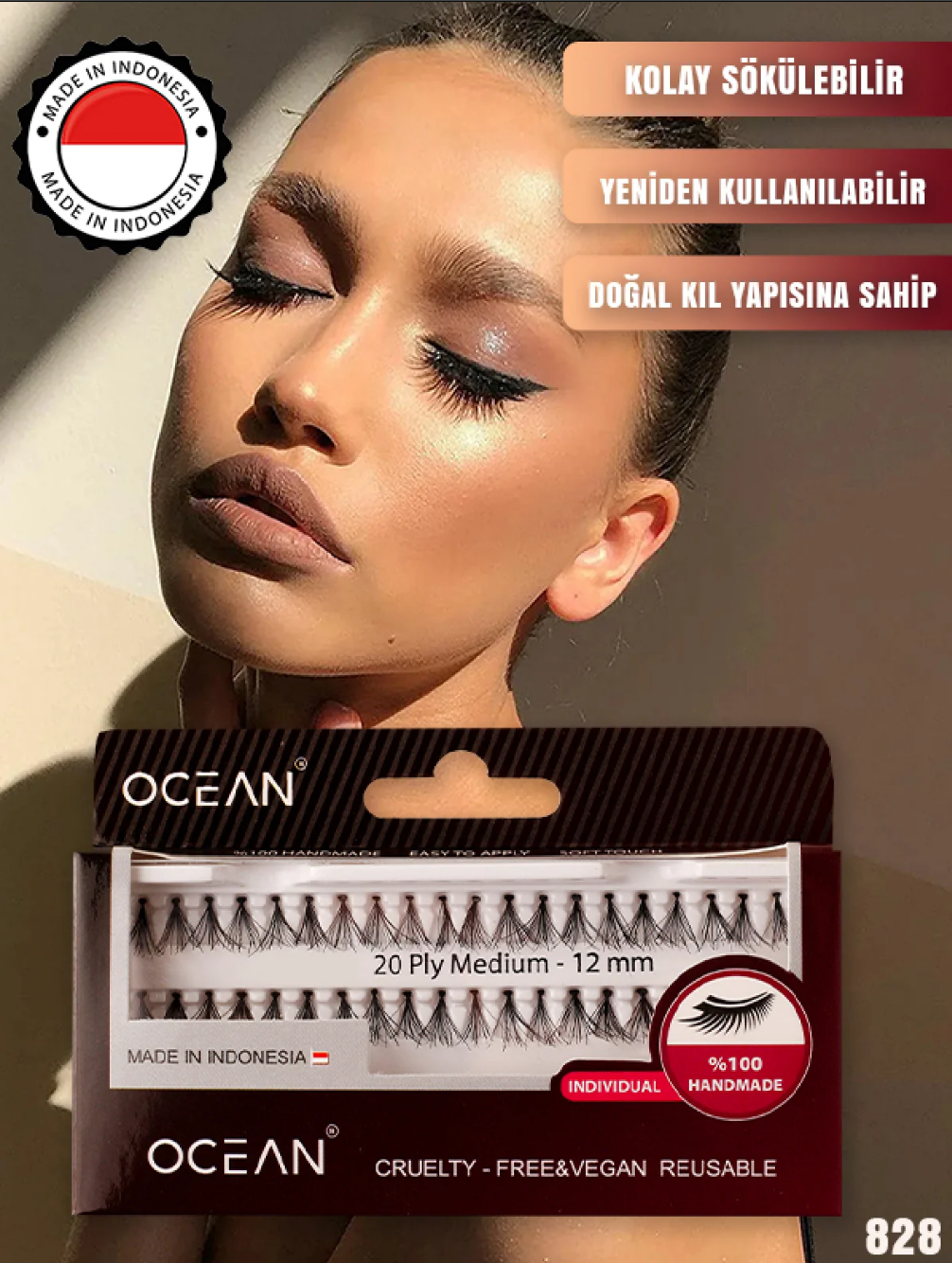Ocean Lüx Kirpik 828 IndonesiaOcean