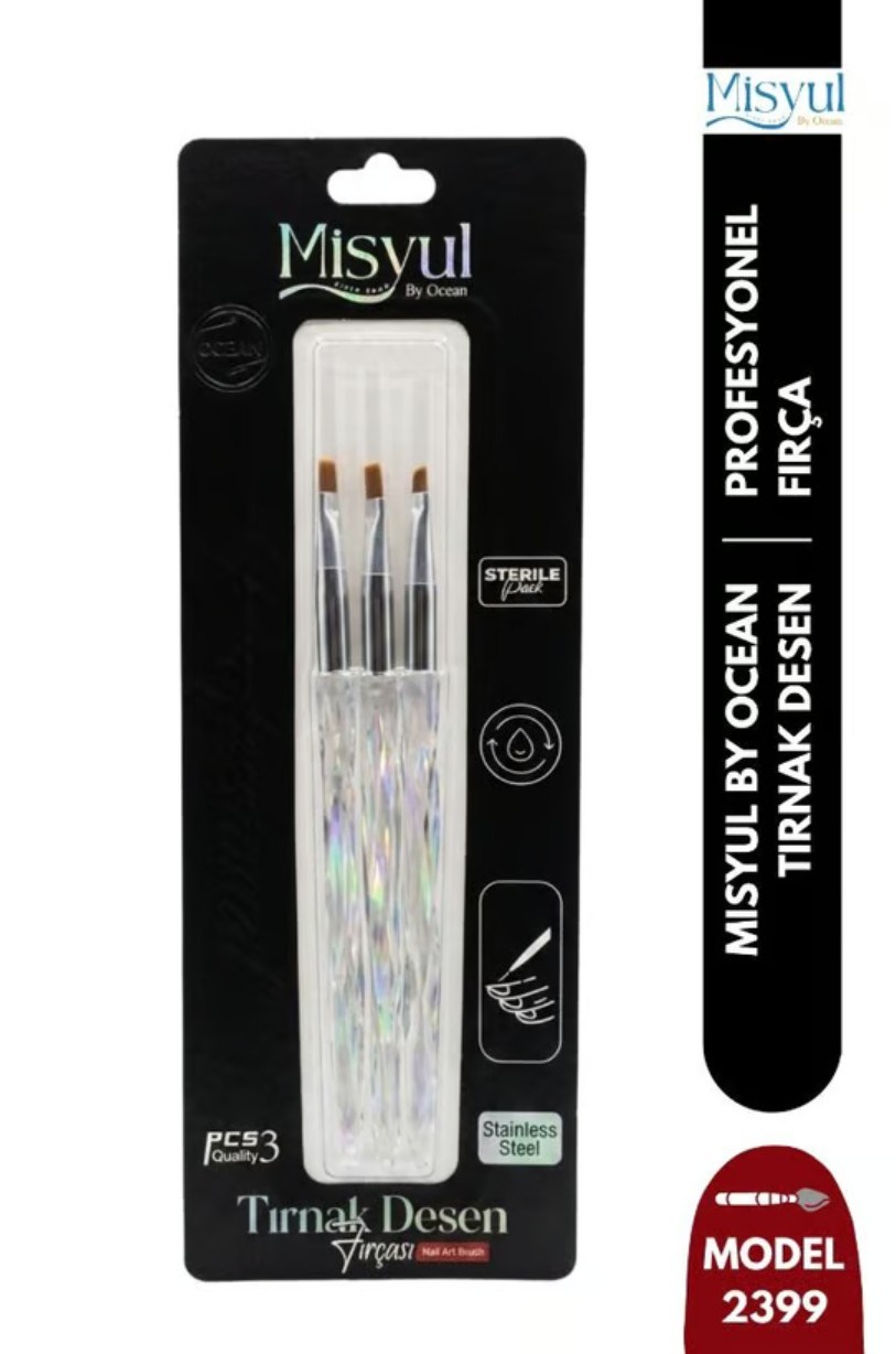 Ocean Tırnak Desen Fırçası 3lü 2399Ocean