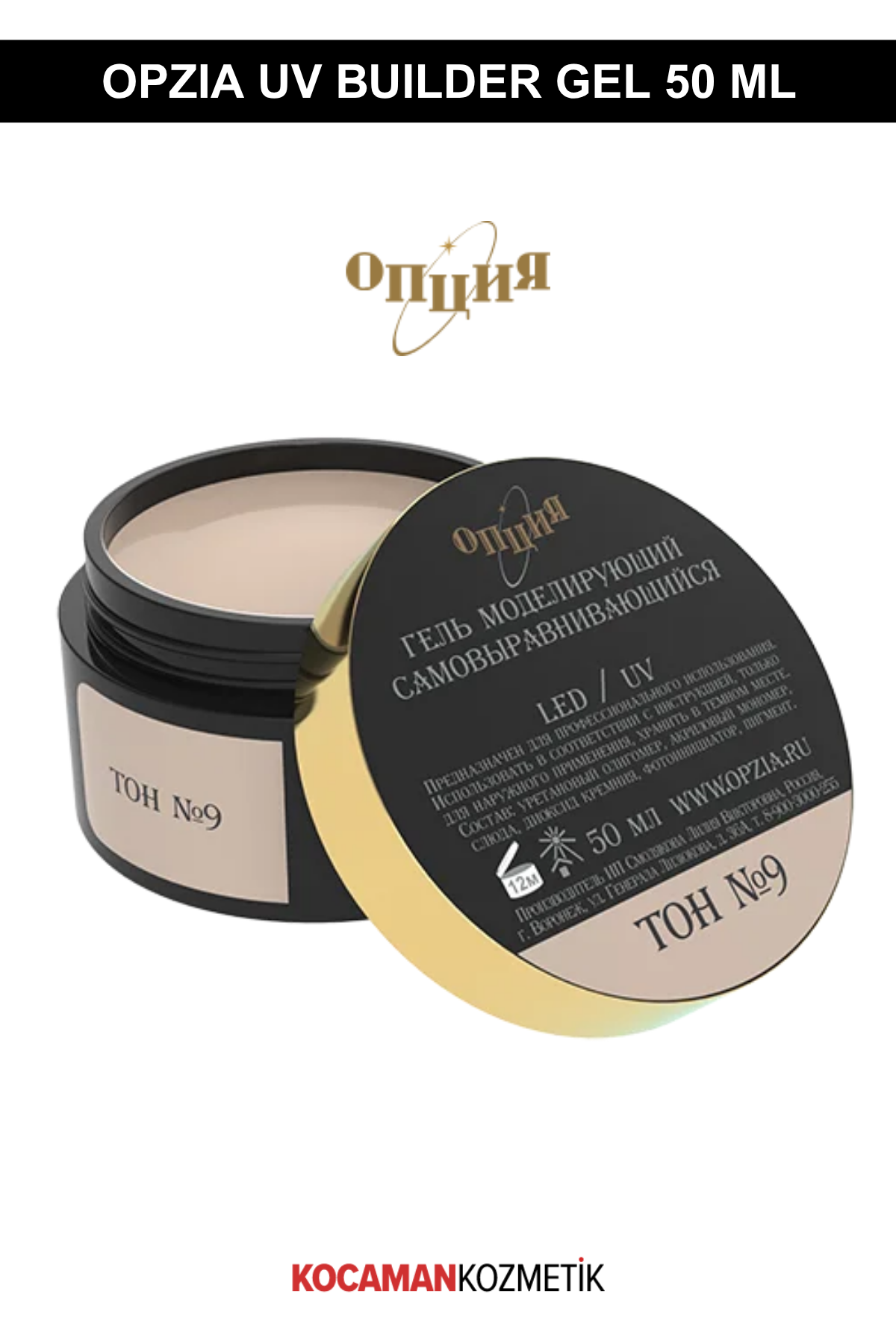 Opzia Protez Tırnak Jeli No:9 50 MlOpzia
