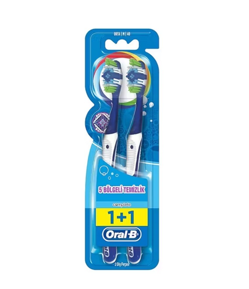 Oral-B Diş Fırçası 1+1 5 Bölgeli Temizlik 2li SetOral-B