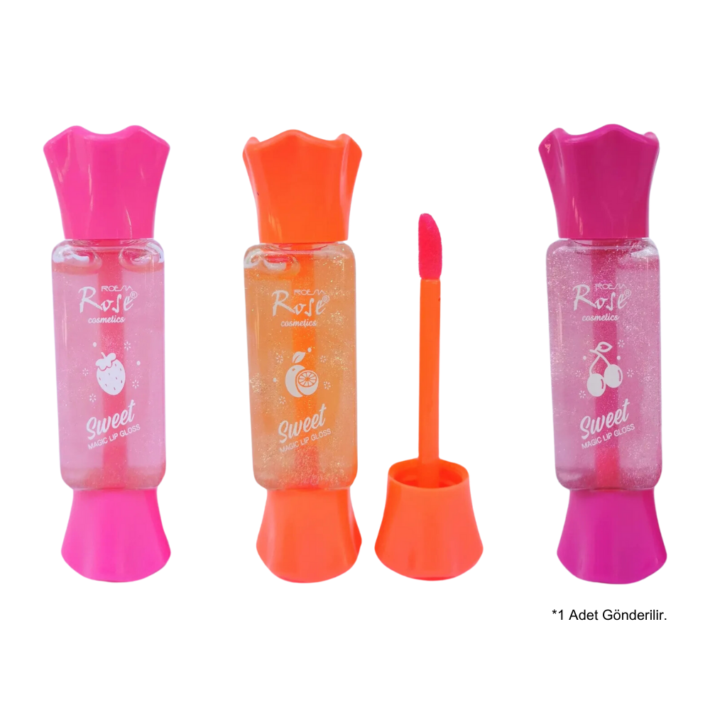 Rose Sweet Magic Lip Gloss Simli ŞekerliRose