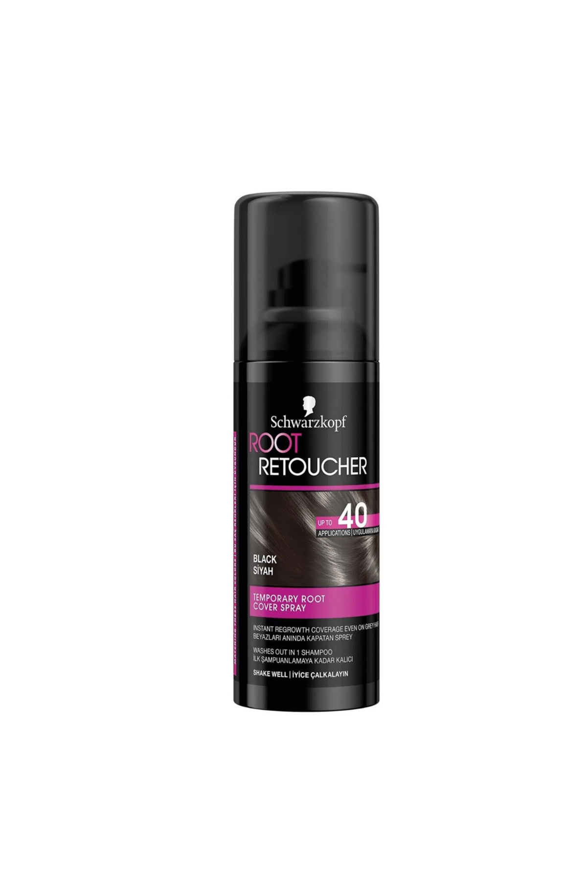 Schwarzkopf Root Retoucher Saç Beyaz Kapatıcı Sprey Siyah 120 MlSchwarzkopf