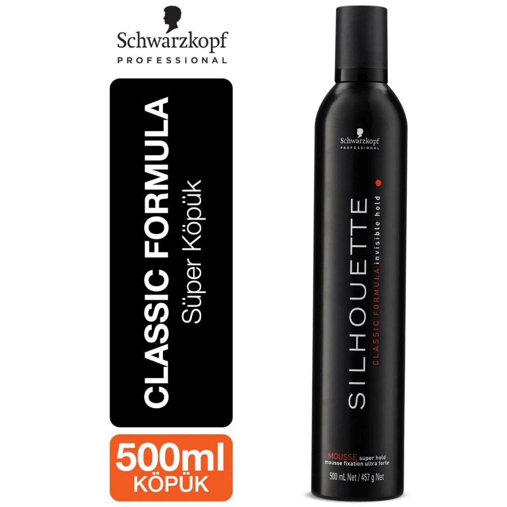 Schwarzkopf Silhouette Saç Köpüğü Super Siyah 500 mlSchwarzkopf