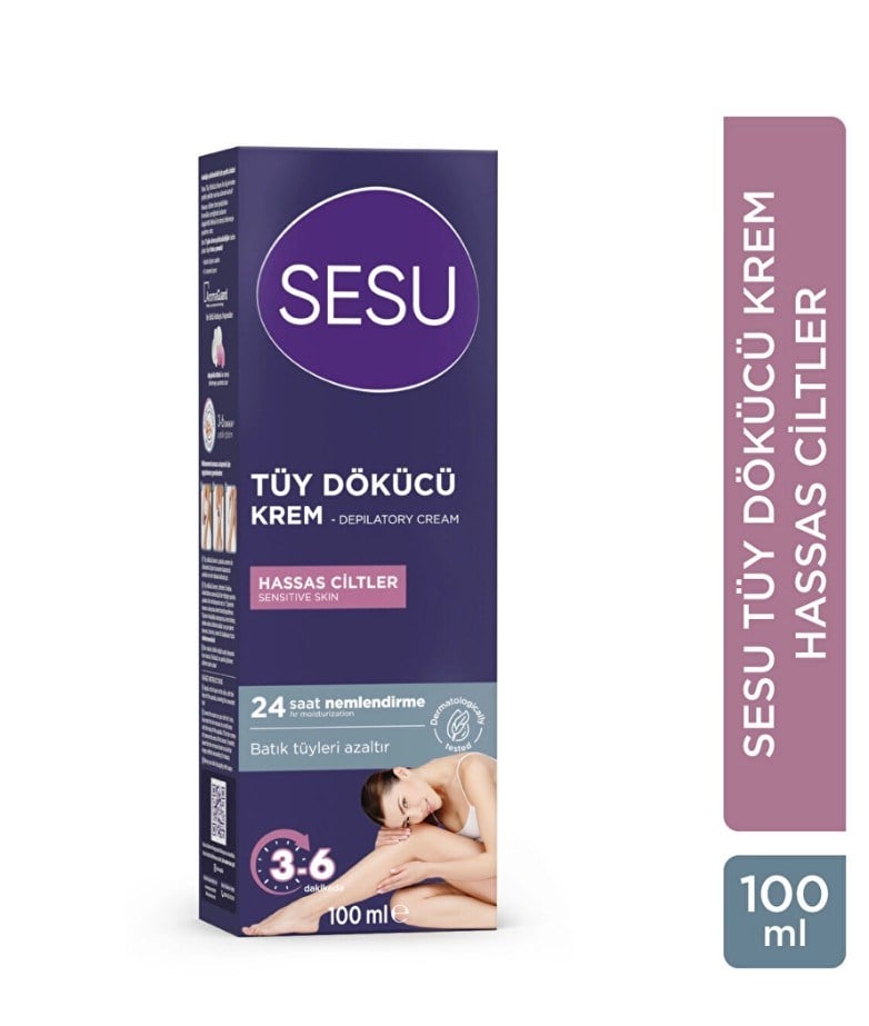 Sesu Tüy Dökücü Krem Hassas Ciltler 100 MlSESU