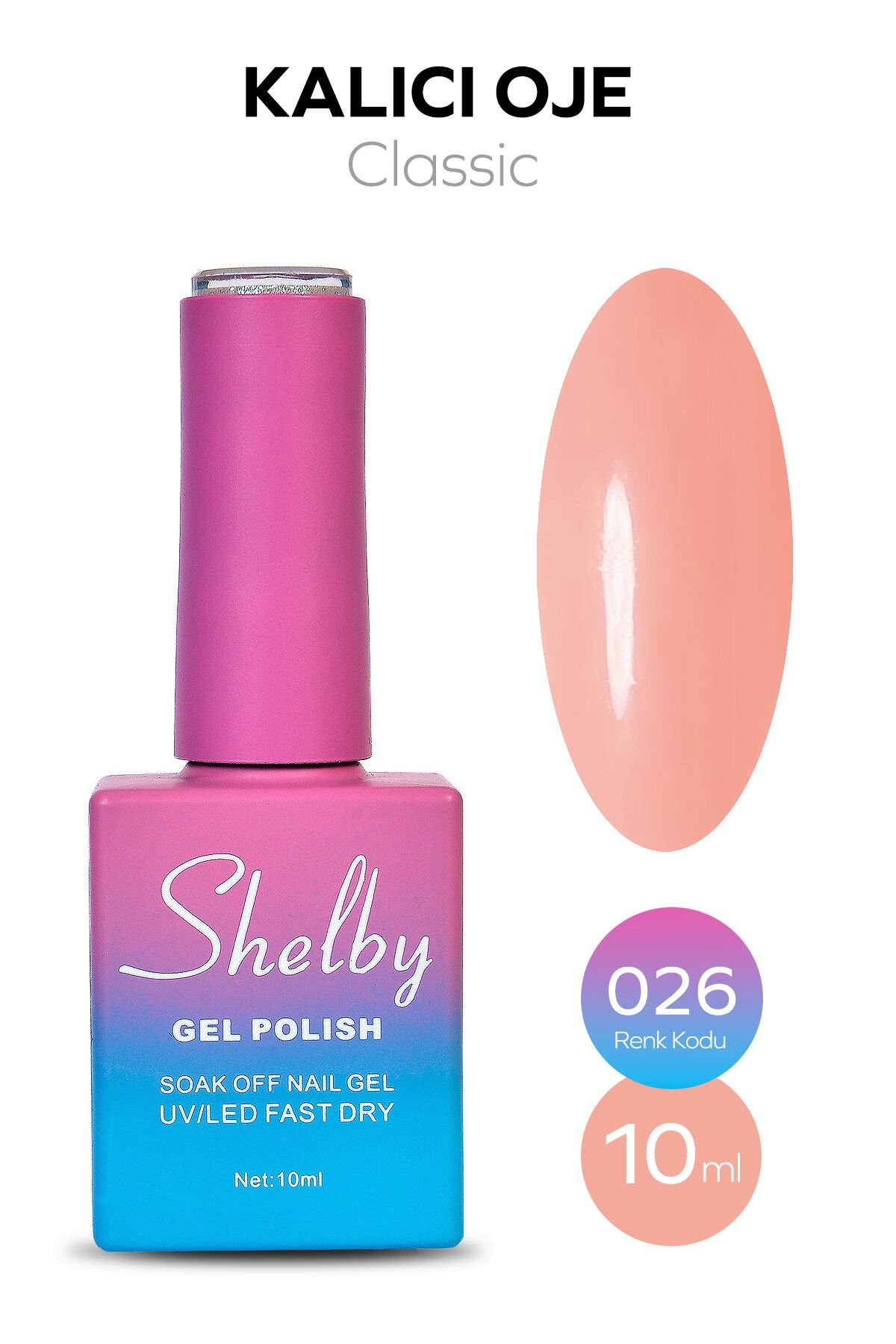 Shelby Kalıcı Oje No: 026 10 Ml - Klasik SeriShelby