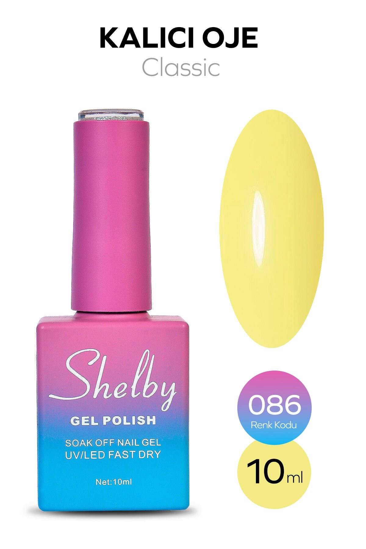 Shelby Kalıcı Oje No: 086 10 Ml - Klasik SeriShelby