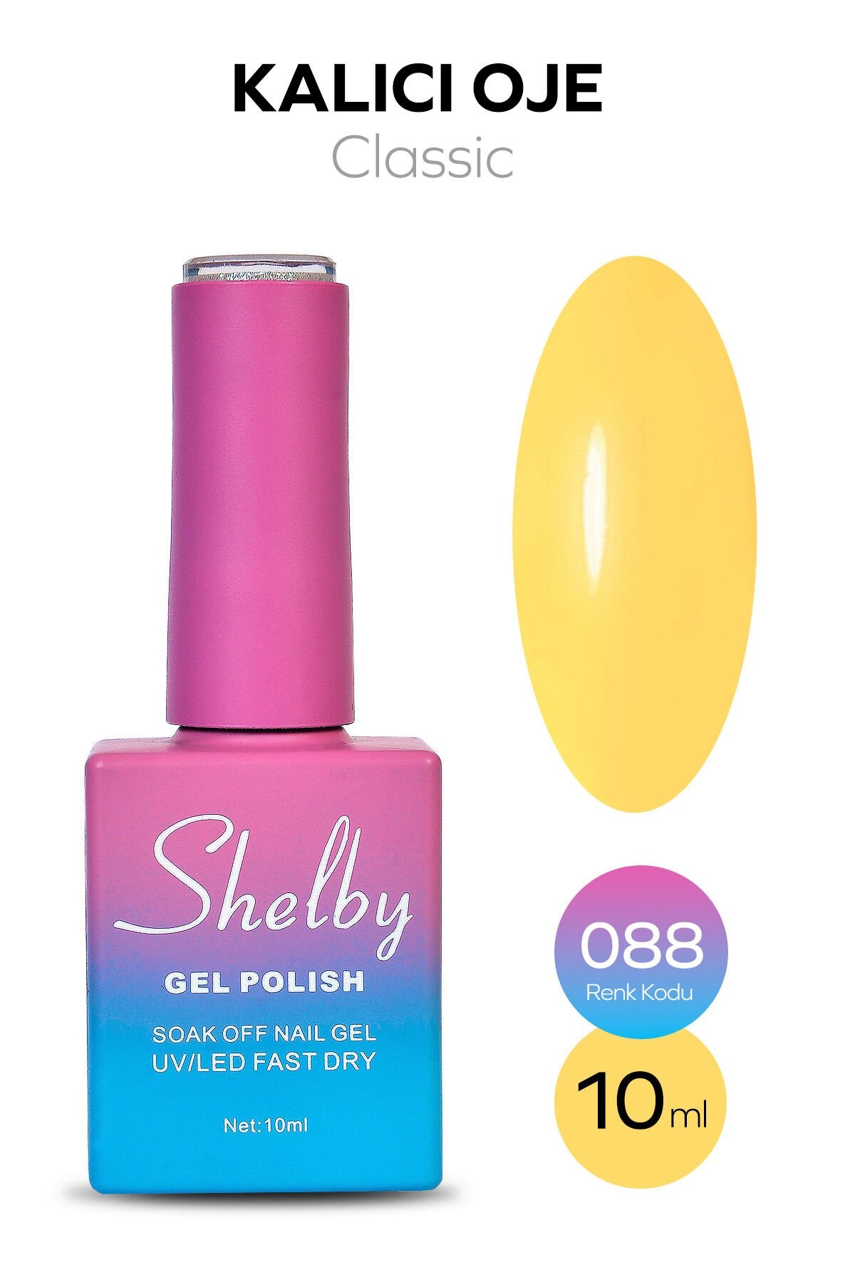 Shelby Kalıcı Oje No: 088 10 Ml - Klasik SeriShelby