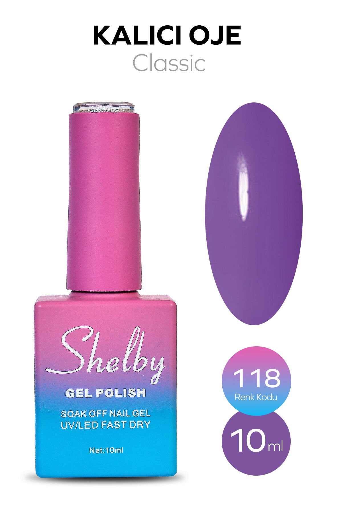 Shelby Kalıcı Oje No: 118 10 Ml - Klasik SeriShelby