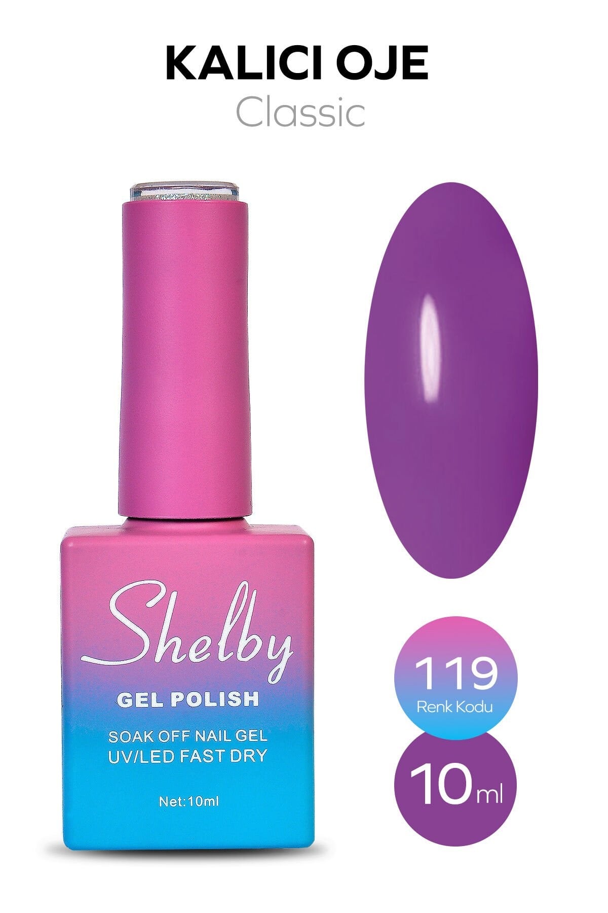 Shelby Kalıcı Oje No: 119 10 Ml - Klasik SeriShelby