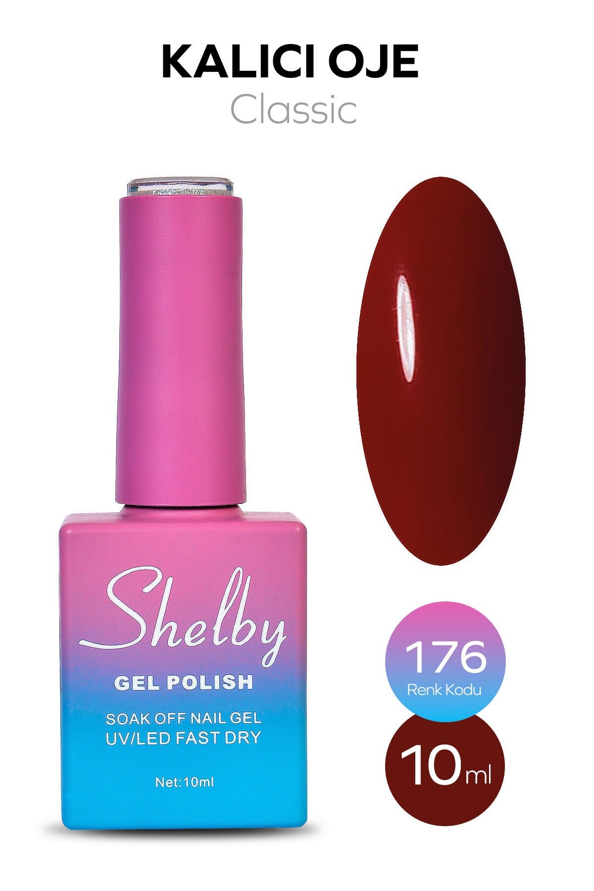 Shelby Kalıcı Oje No: 176 10 Ml - Klasik SeriShelby
