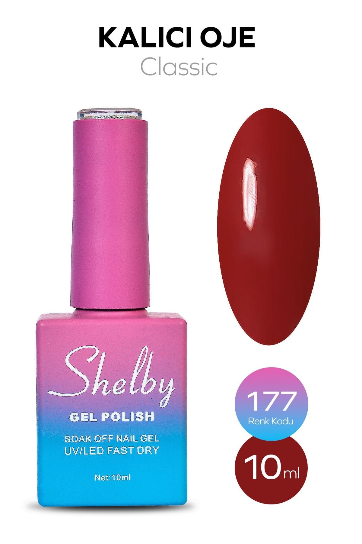 Shelby Kalıcı Oje No: 177 10 Ml - Klasik SeriShelby