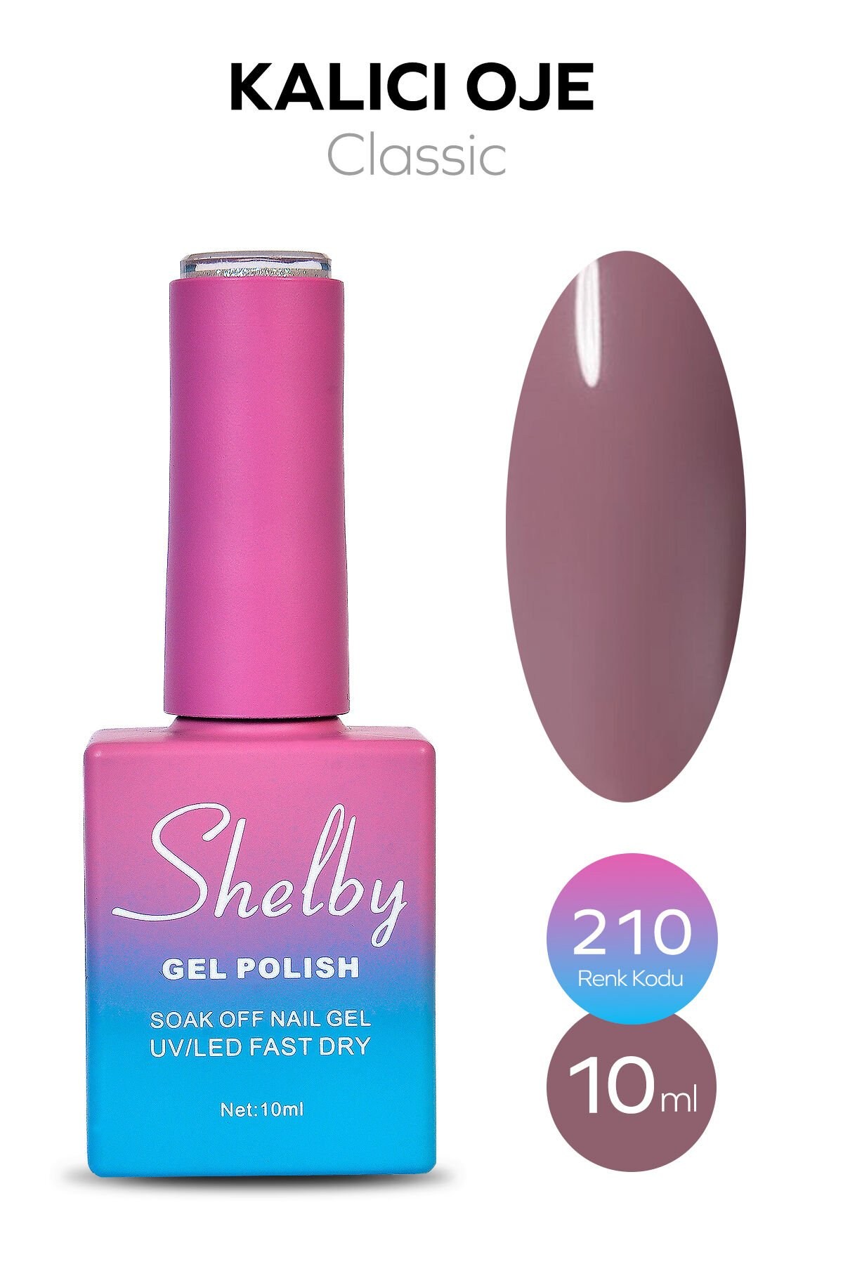 Shelby Kalıcı Oje No: 210 10 Ml - Klasik SeriShelby