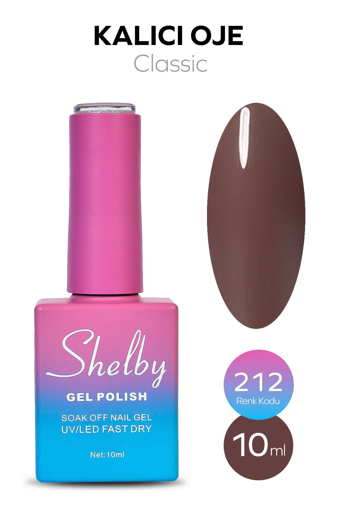 Shelby Kalıcı Oje No: 212 10 Ml - Klasik SeriShelby