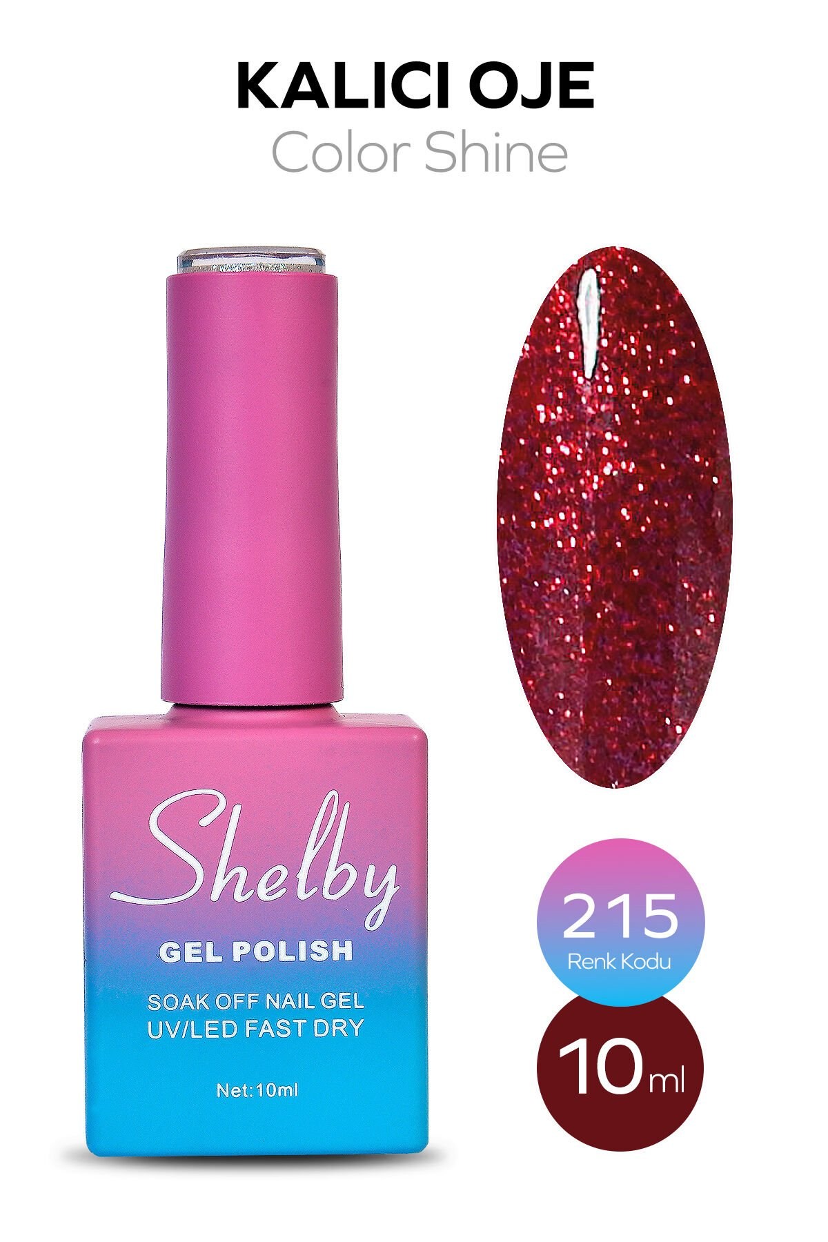 Shelby Kalıcı Oje No: 215 10 Ml - Klasik SeriShelby