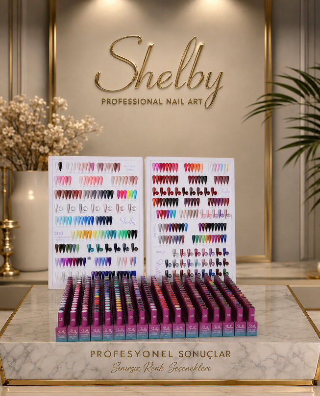 Shelby Kalıcı Oje Seti 300lü + Hediye KartelaShelby