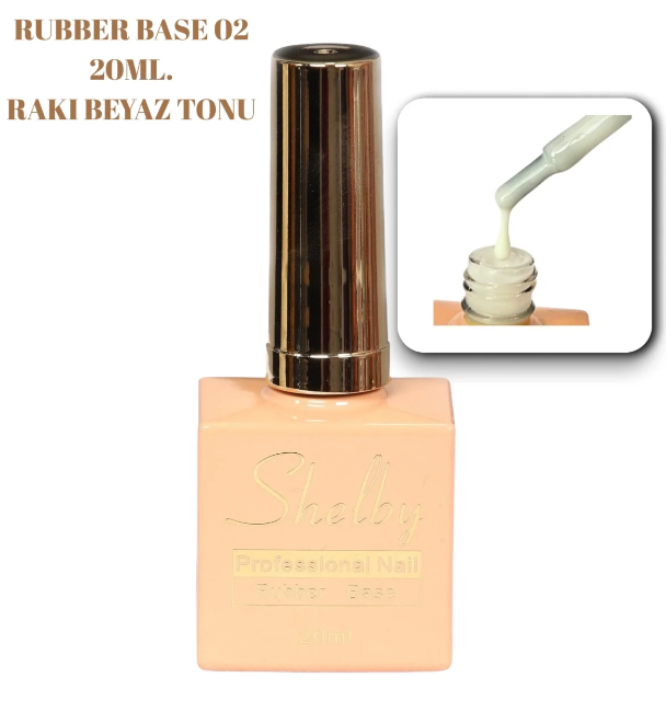 Shelby Katman 2 - Rubber Base Coat 20 Ml - Rakı BeyazıShelby