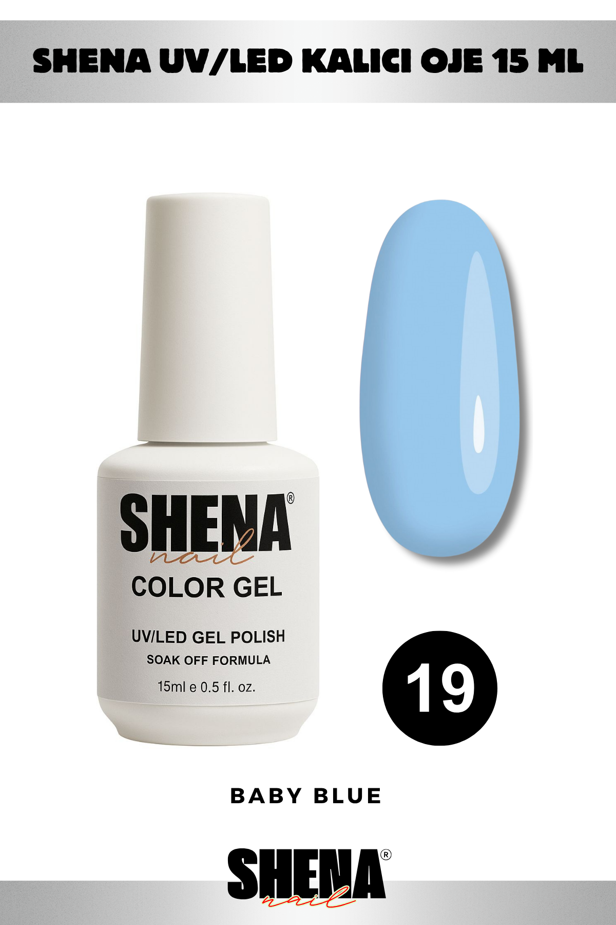 Shena Kalıcı Oje Gel Polish 15 Ml 019Shena