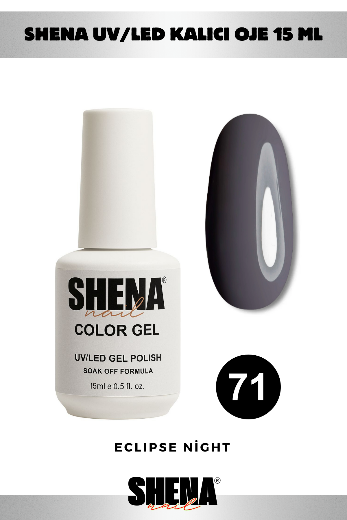 Shena Kalıcı Oje Gel Polish 15 Ml 071 FÜMEShena