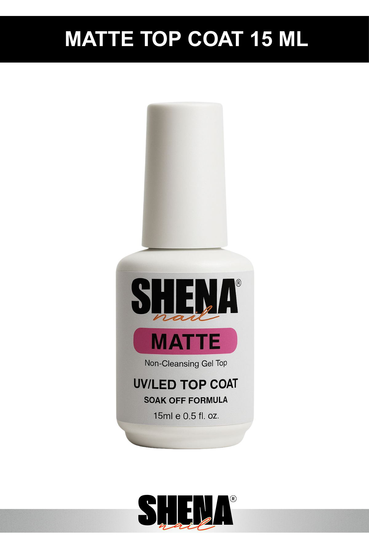 Shena Matte Uv/Led Top Coat 15 MlShena