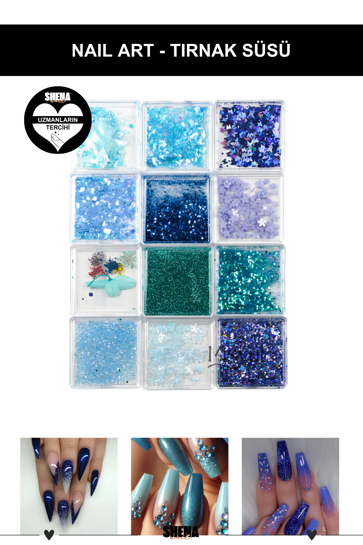 Shena Nail Art Tırnak Süsleme Taşı 2137Ocean