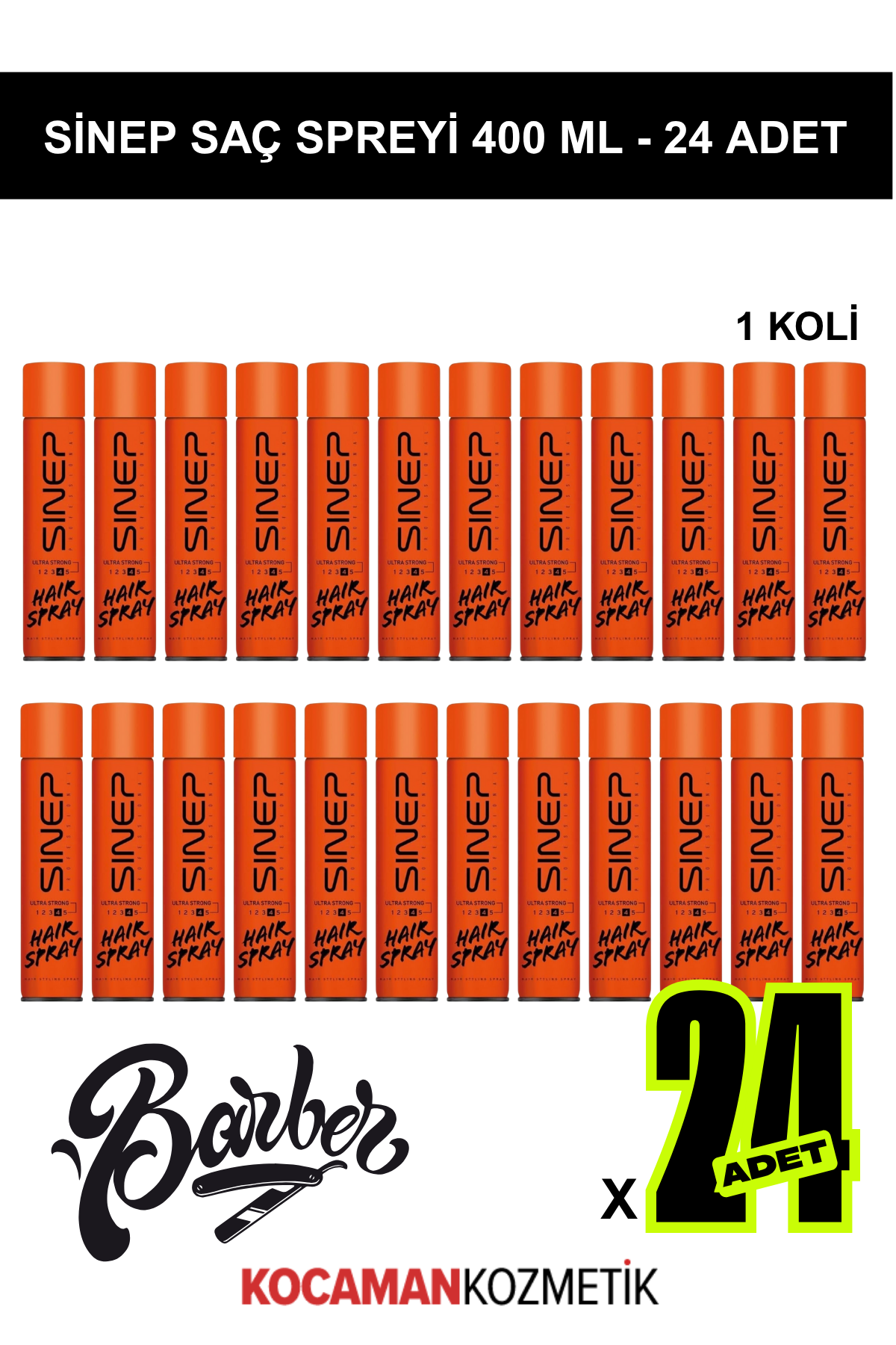 Sinep Saç Spreyi Turuncu 400 Ml *24 AdetSinep