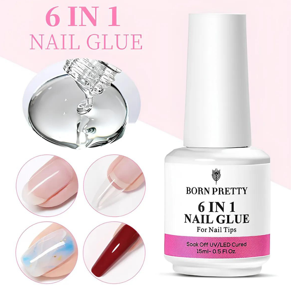 Born Pretty 6 in 1 Nail Glue Gel 15 MlBorn Pretty