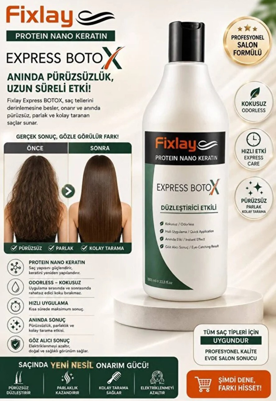 Fixlay Saç Keratin Jel Express Botox 500 MlFixlay