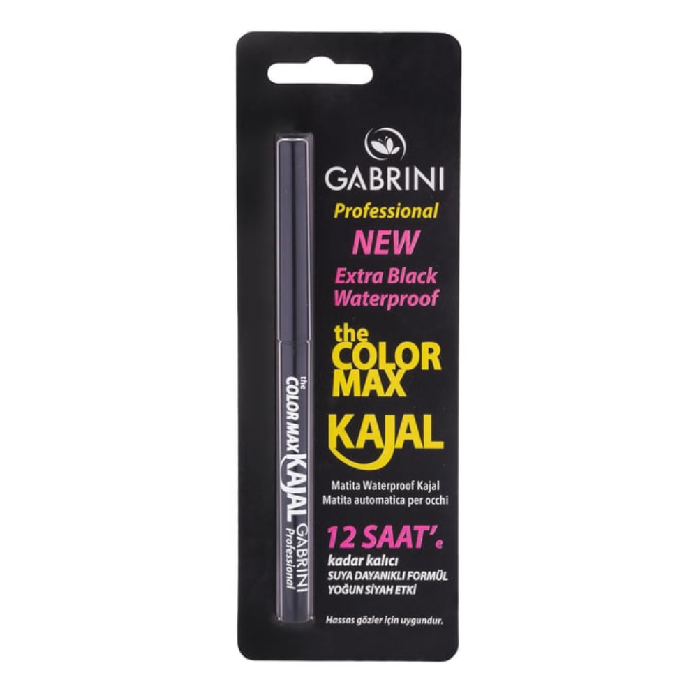Gabrini Kajal Siyah Göz Kalemi - 12 Saat KalıcıGabrini