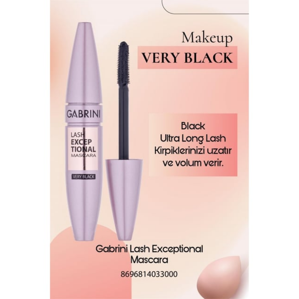 Gabrini Lash Excep Tional Maskara Ekstra SiyahGabrini