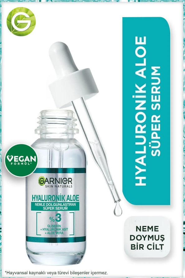 Garnier Hyaluronik Aloe Nemle Dolgunlaştıran Süper Serum 30 mlGarnier