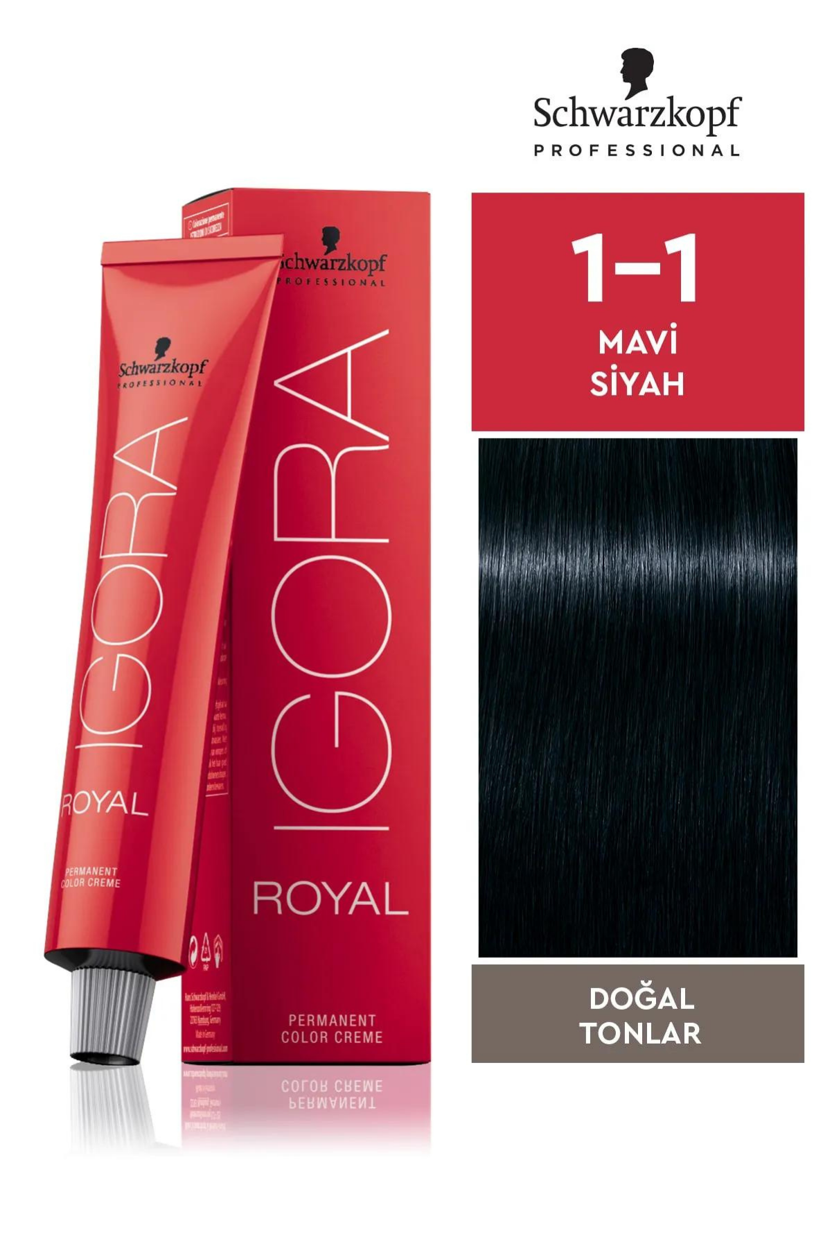İgora Royal Saç Boyası 1.1 Siyah - Sandre 60 Mlİgora