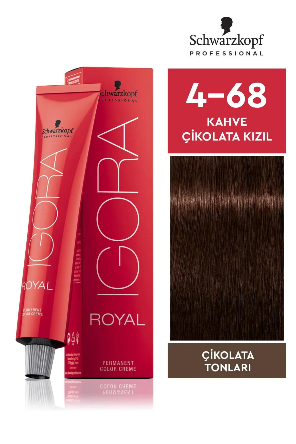 İgora Royal Saç Boyası 4.68 Kahve - Çikolata Kızıl 60 Mlİgora
