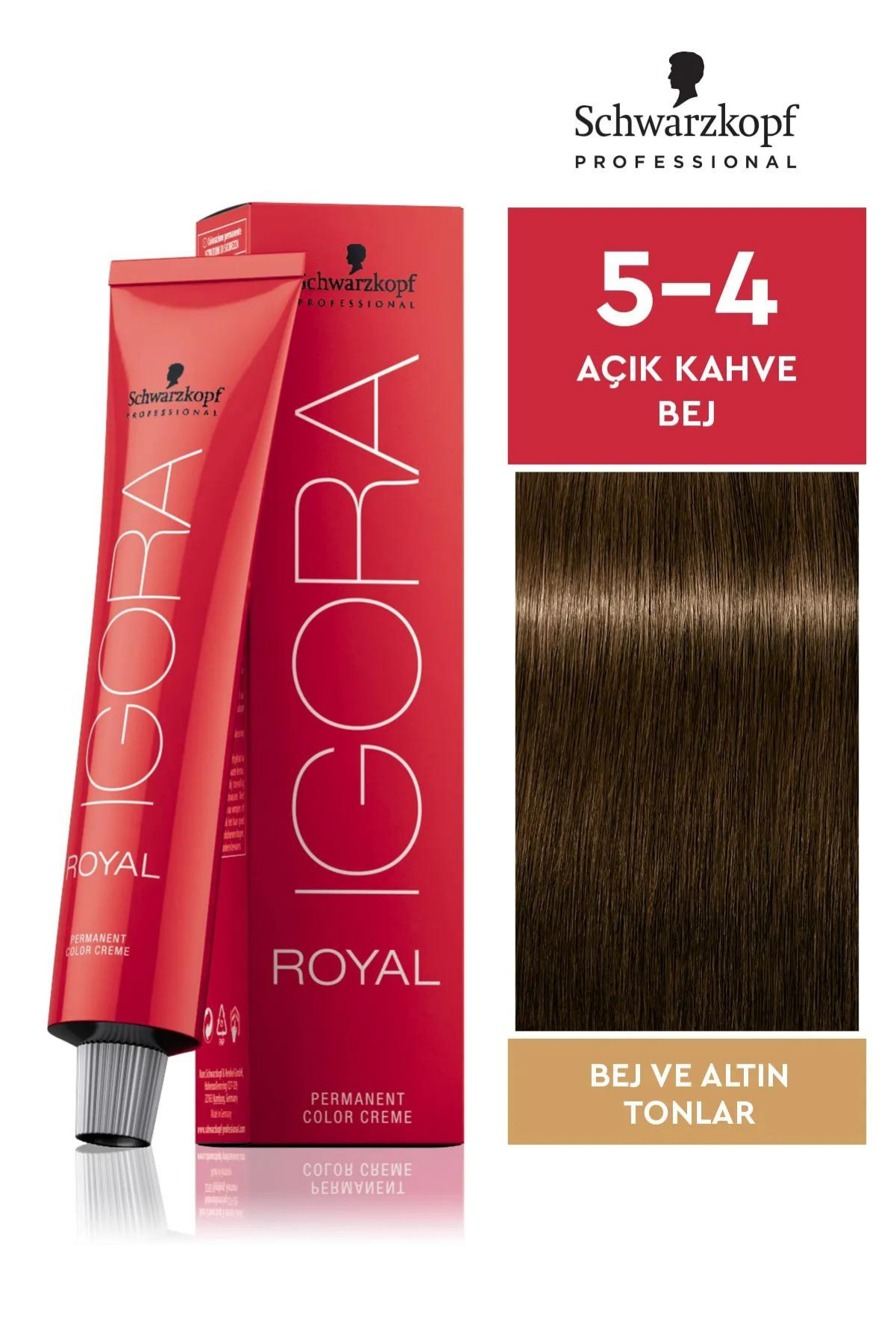 İgora Royal Saç Boyası 5.4 Açık Kahve - Bej 60 Mlİgora