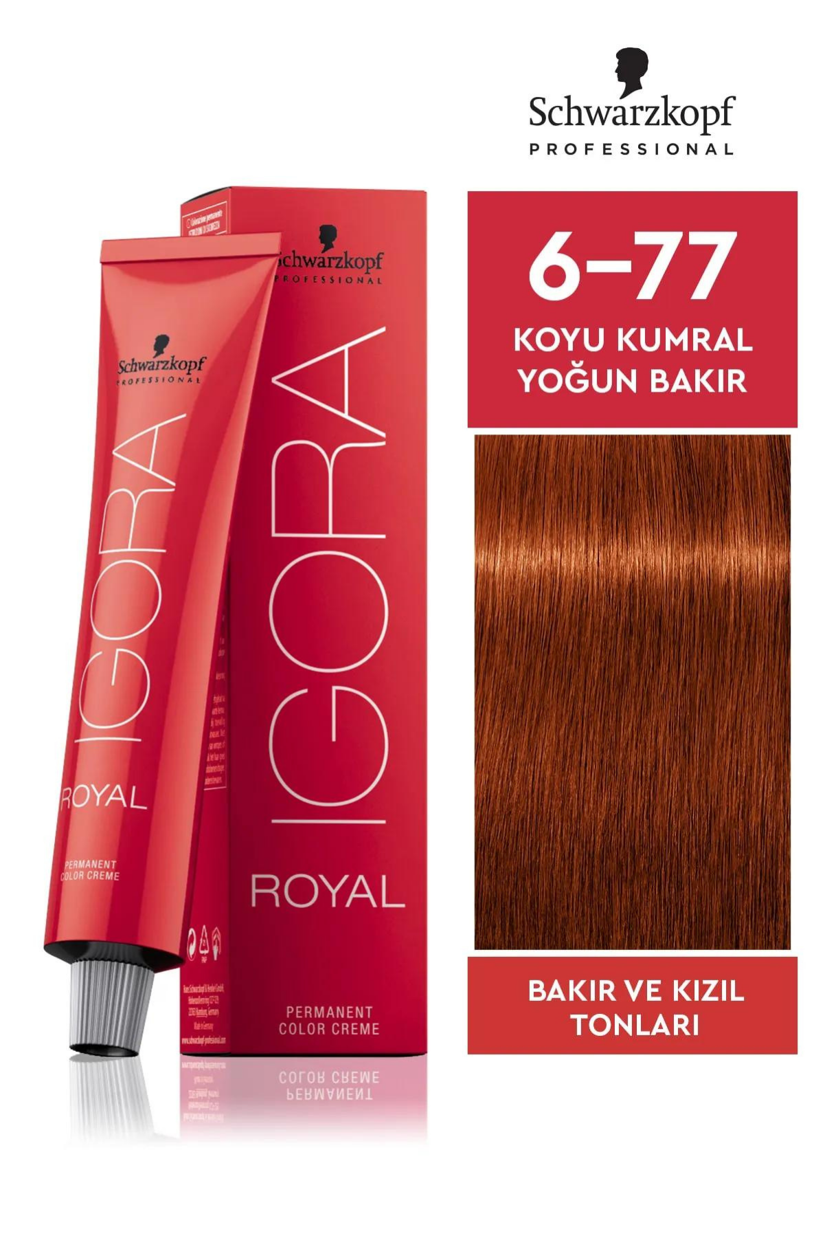 İgora Royal Saç Boyası 6.77 Koyu Kumral - Yoğun Bakır 60 Mlİgora