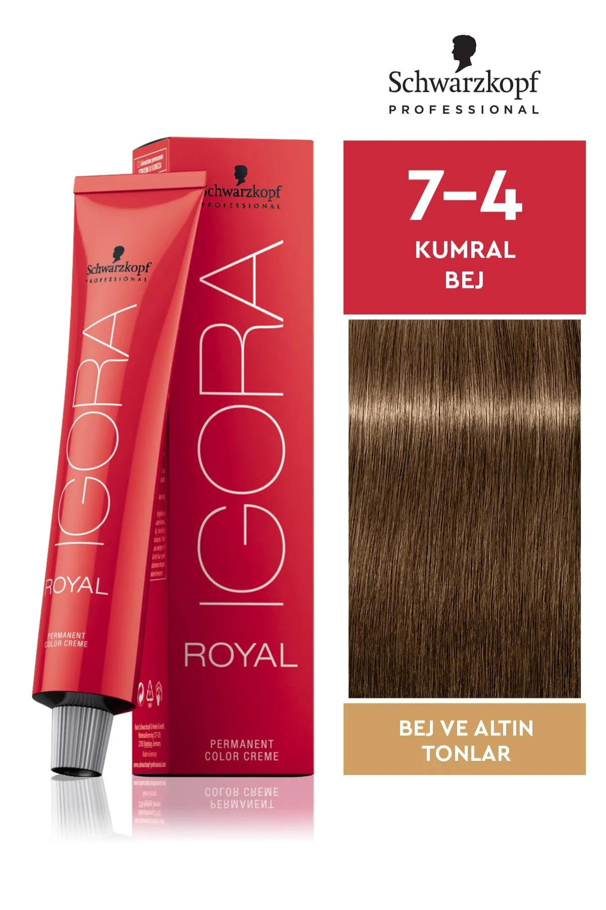 İgora Royal Saç Boyası 7.4 Kumral - Bej 60 Mlİgora