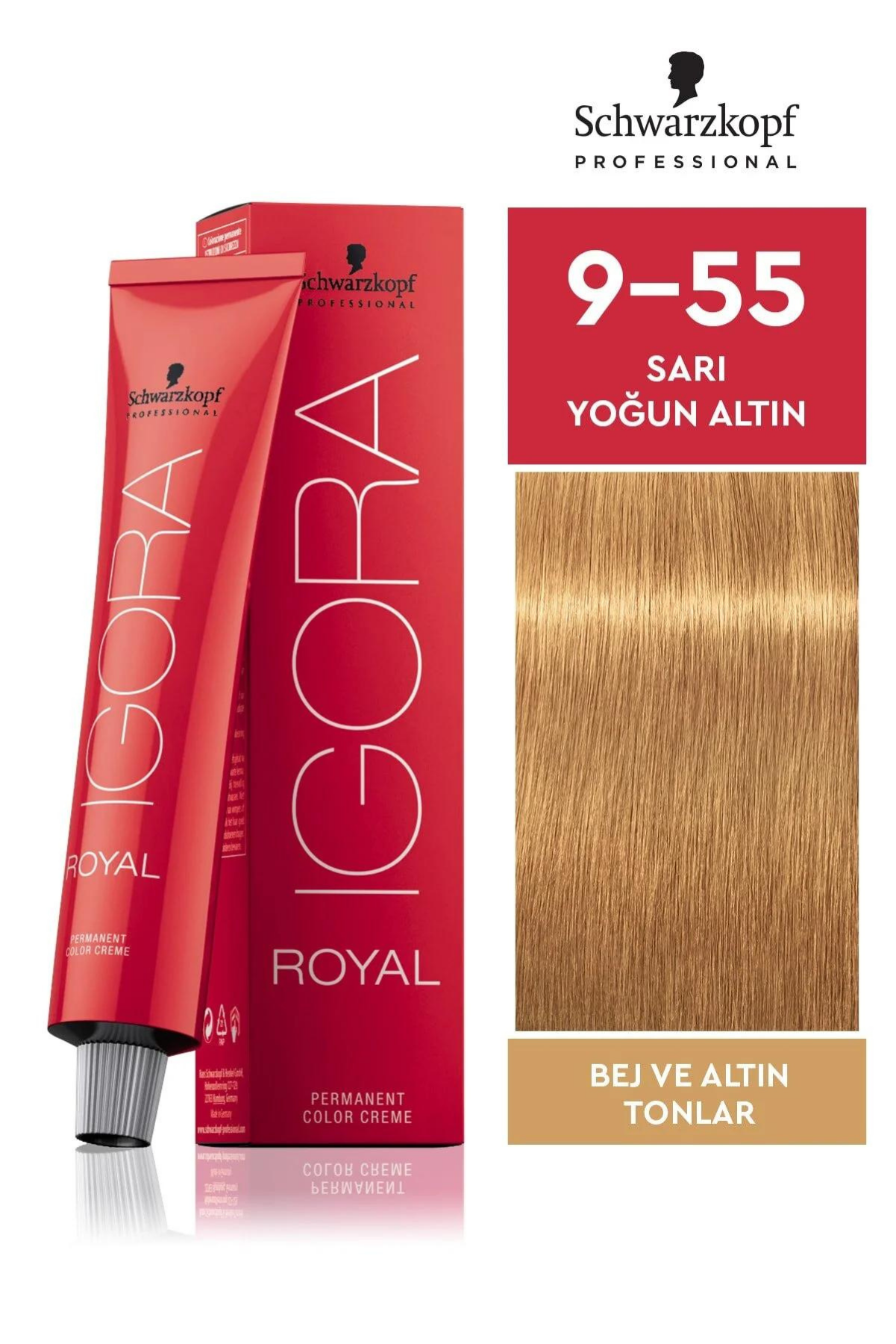 İgora Royal Saç Boyası 9.55 Sarı - Yoğun Altın 60 Mlİgora