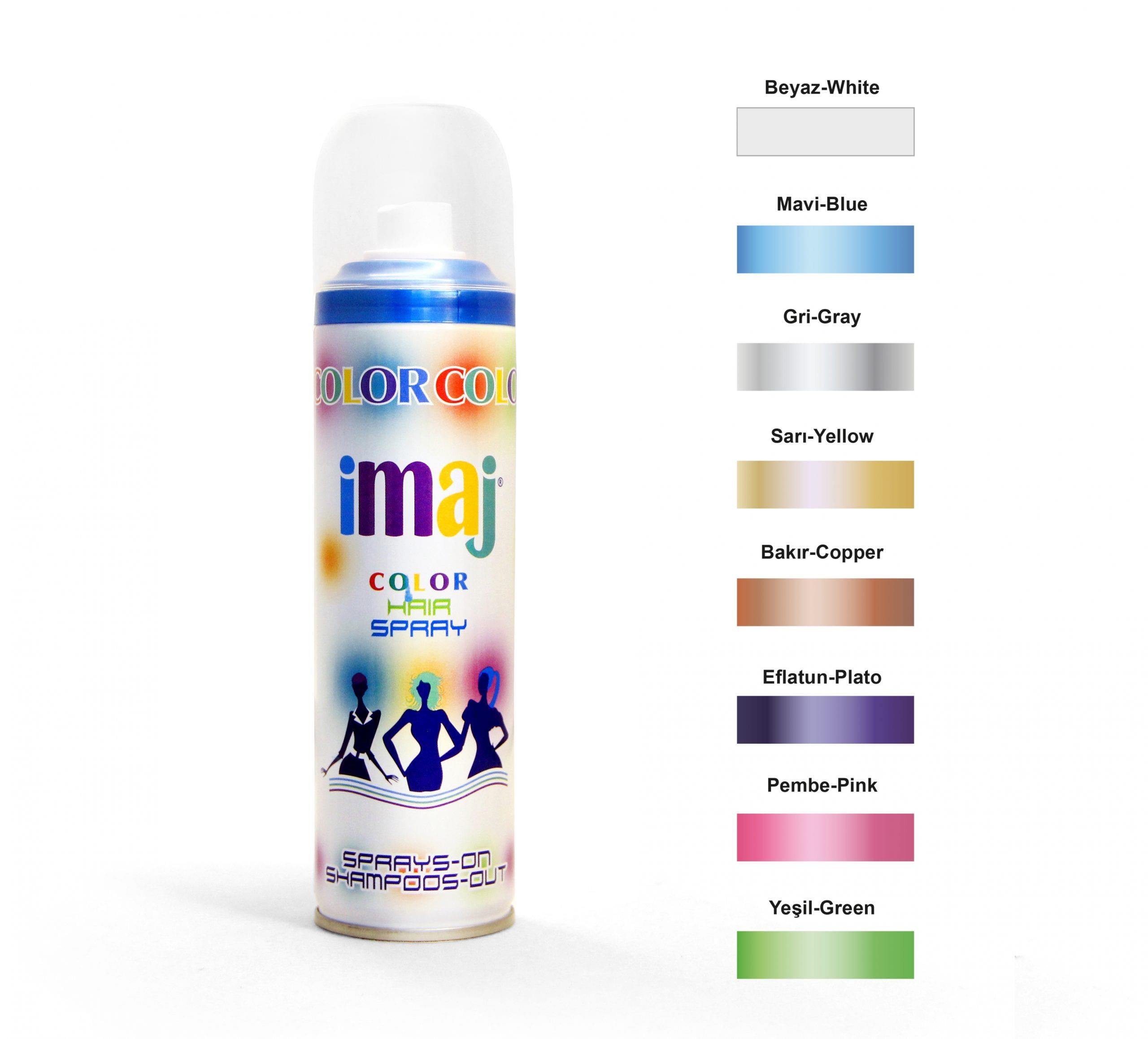 İmaj Color Renkli Saç Spreyi Beyaz 100 Mlİmaj