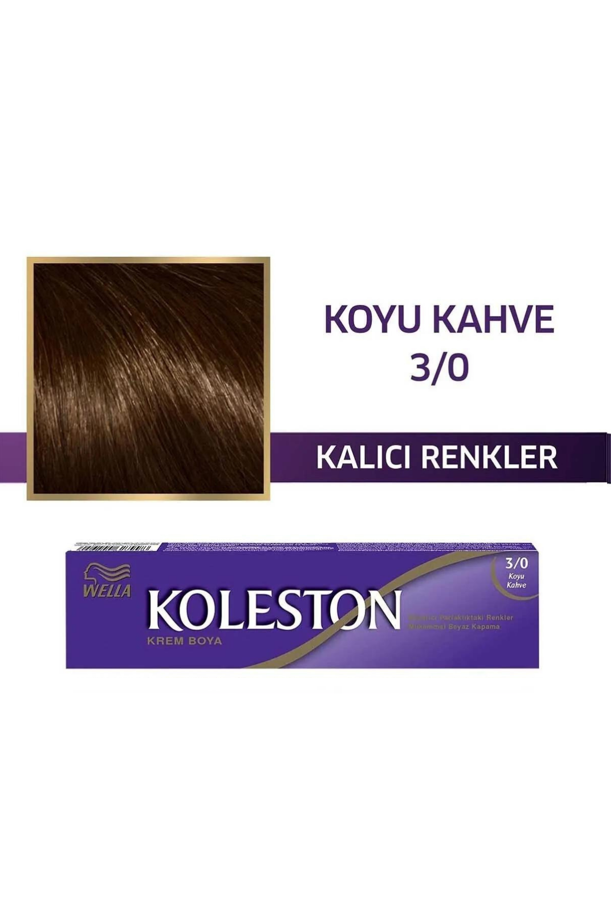 Koleston Tüp Boya 3.0 Koyu KahveWella