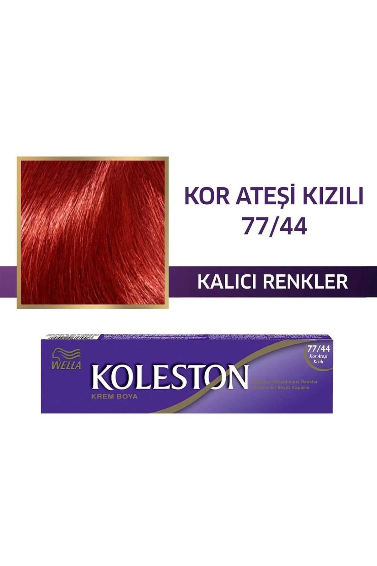 Koleston Tüp Boya 77.44 Kor Ateşi KızılıWella