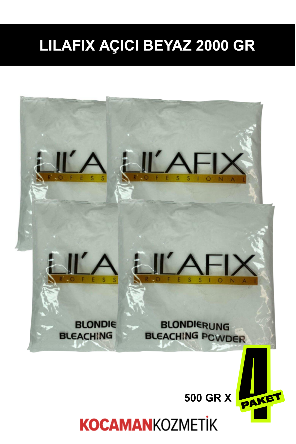 Lilafix Saç Açıcı Toz Beyaz 2000 GrLilafix