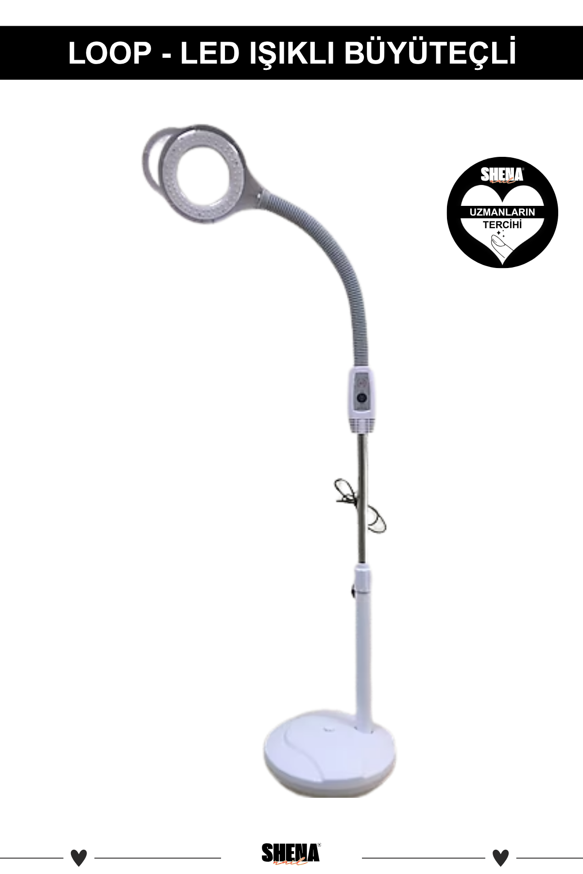 Loop - Led Işıklı Büyüteçli Lamba AyaklıKocaman Kozmetik