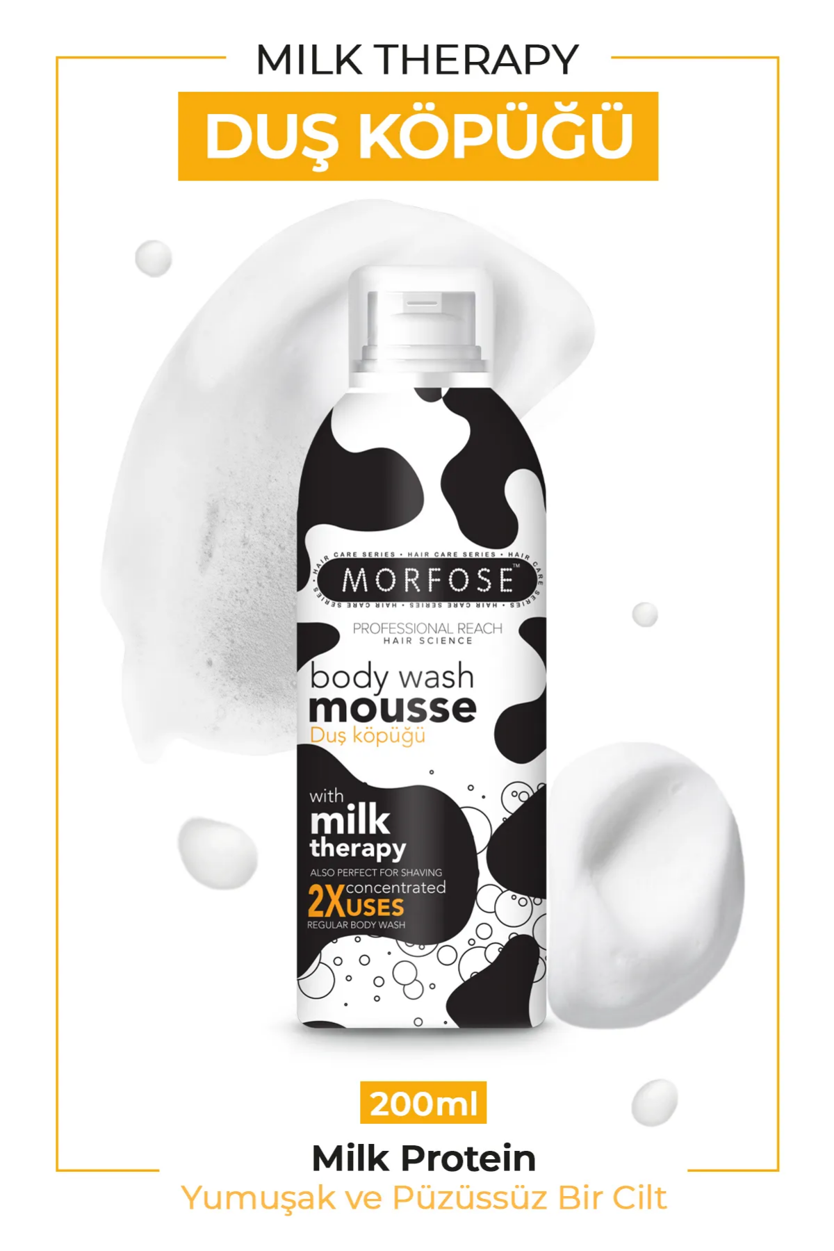 Morfose Milk Duş Köpüğü 200 Ml - Body Wash MousseMorfose