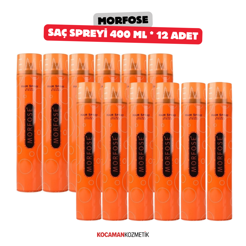 Morfose Saç Spreyi Klasik Turuncu 400 Ml *12 Adet 1 KoliMorfose