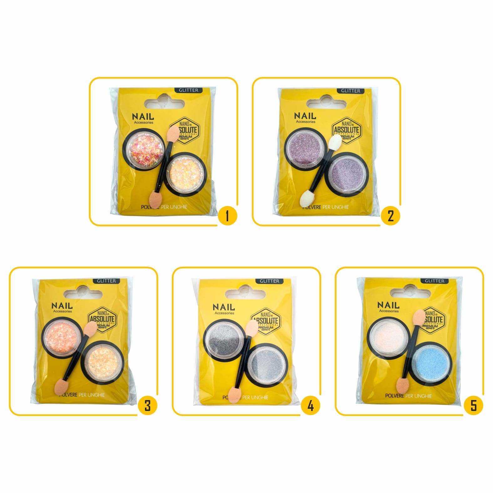 Nano Absolute Tırnak Süsü 2li - Aplikatörlü G853Nano Absolute
