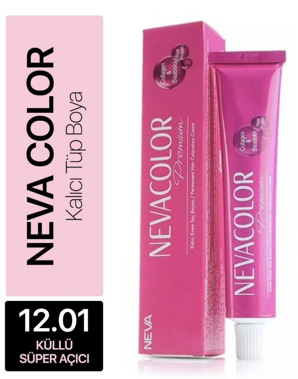 Nevacolor Saç Boyası 12.01 Yoğun Küllü Süper AçıcıNeva
