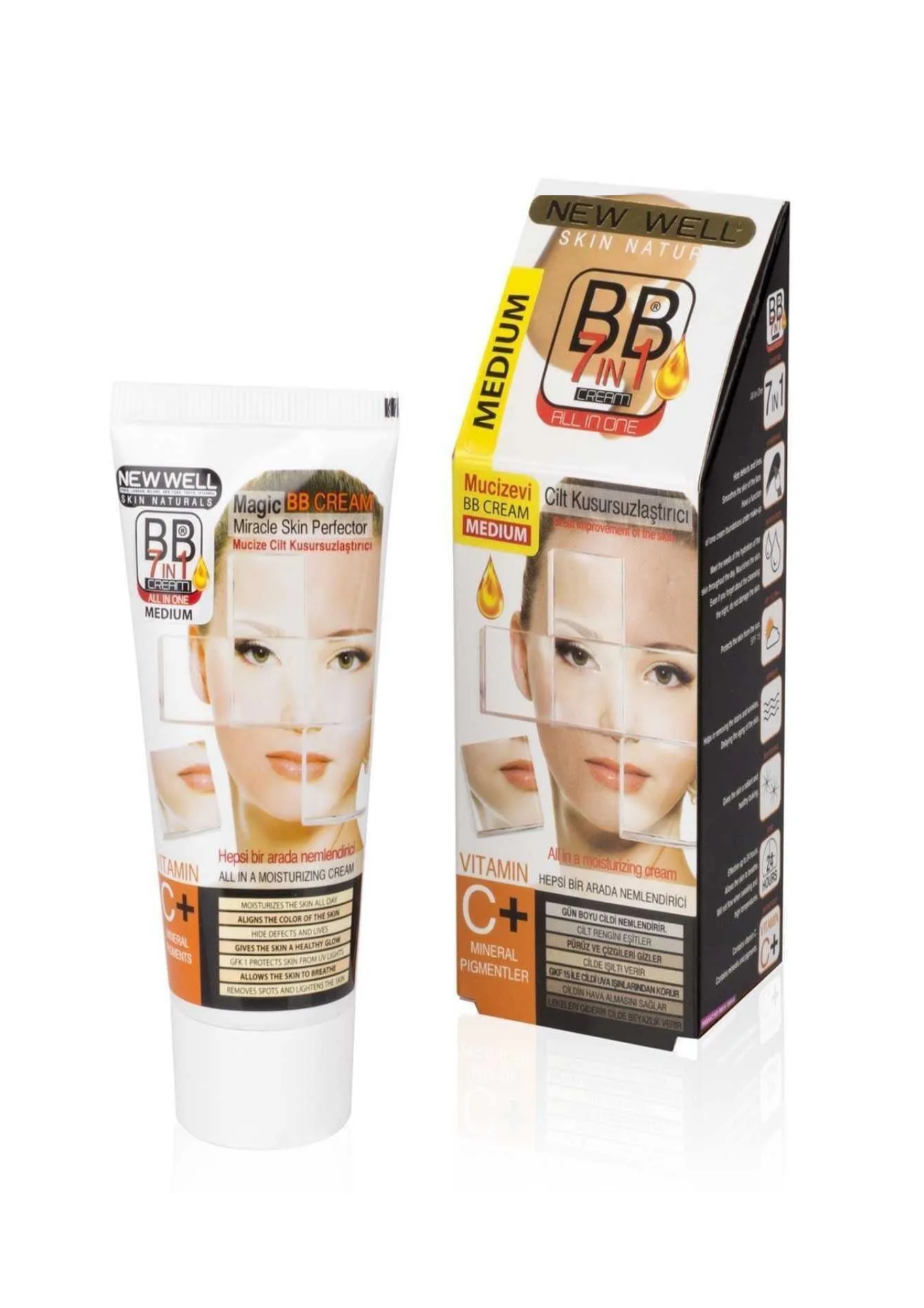 New Well BB Krem 7in1 Orta TonNew Well