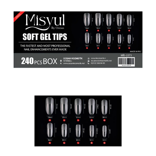 Ocean Soft Jel Tips Tırnak 240lı 2273Ocean